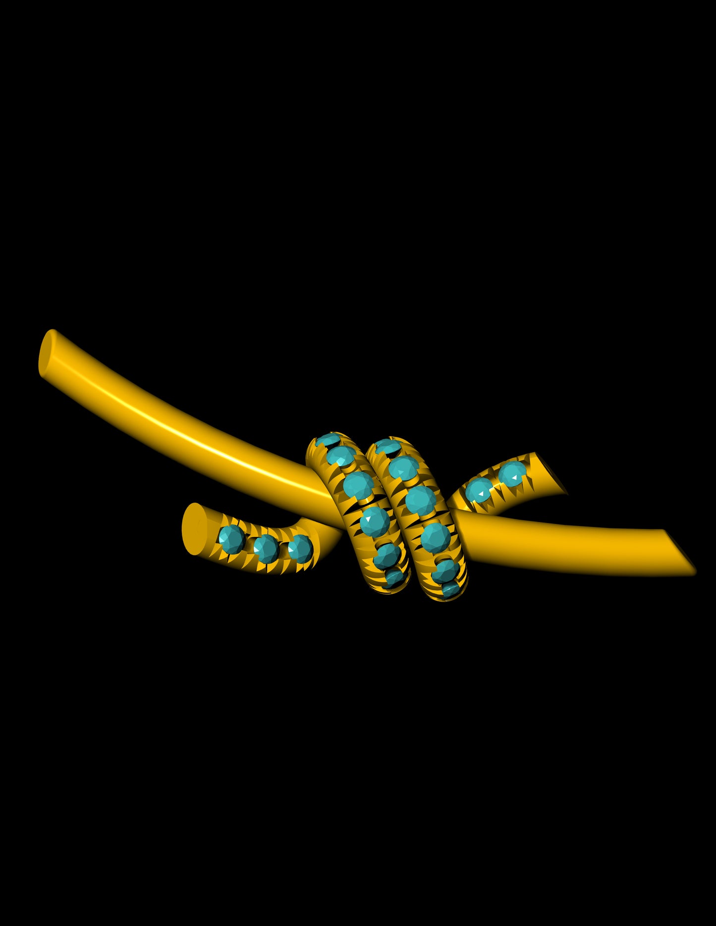 Tiffany Knot-Inspired Earring CAD Design 3D Jewelry Models