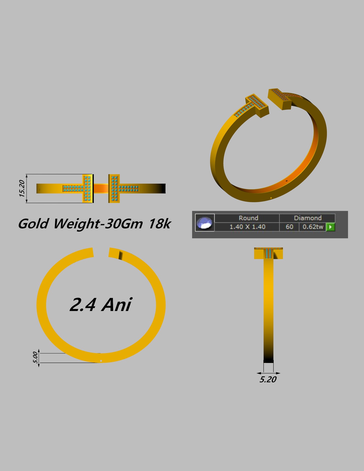 Luxury Hardware & Knot Style Jewelry CAD File Collection Production Ready 3DM and STL Designs