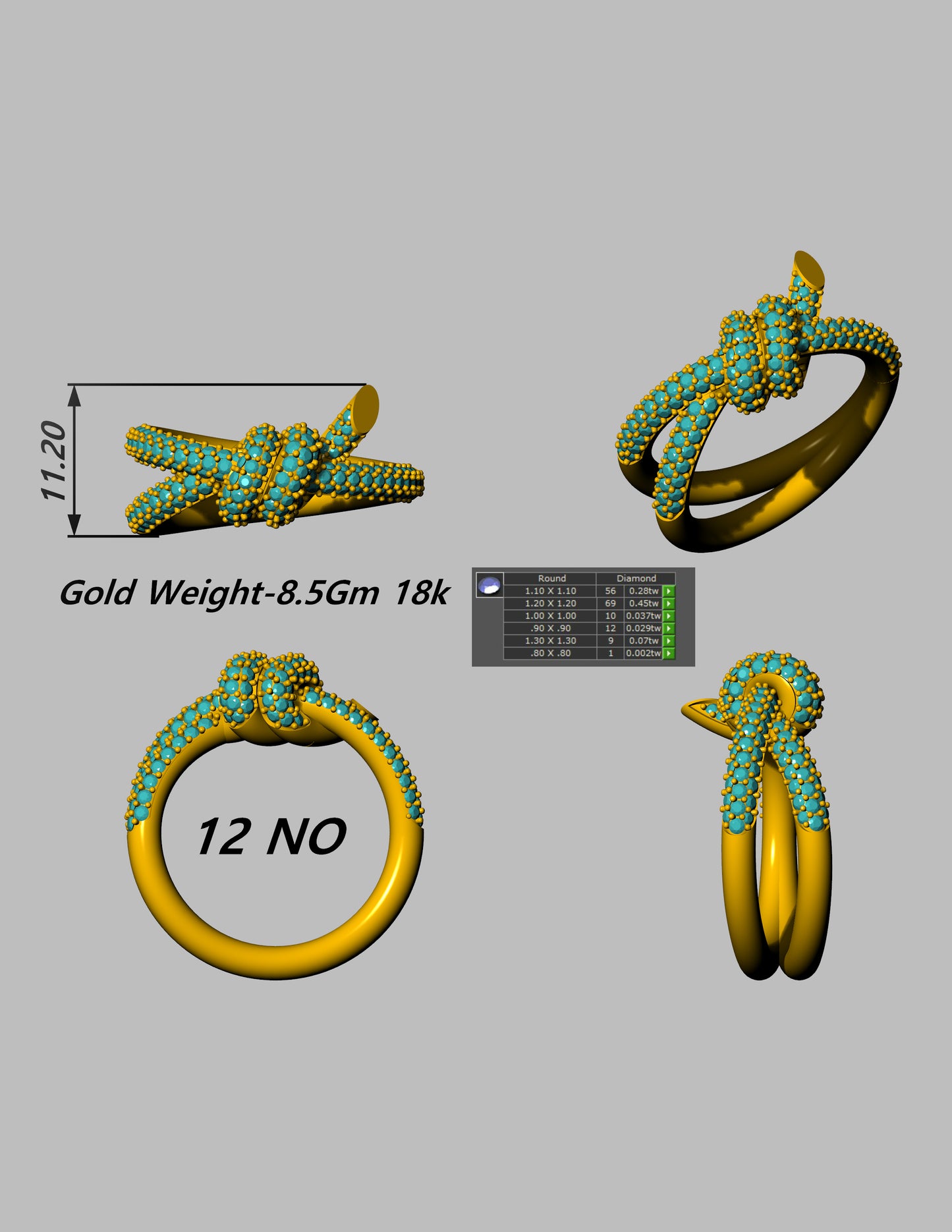 Luxury Hardware & Knot Style Jewelry CAD File Collection Production Ready 3DM and STL Designs