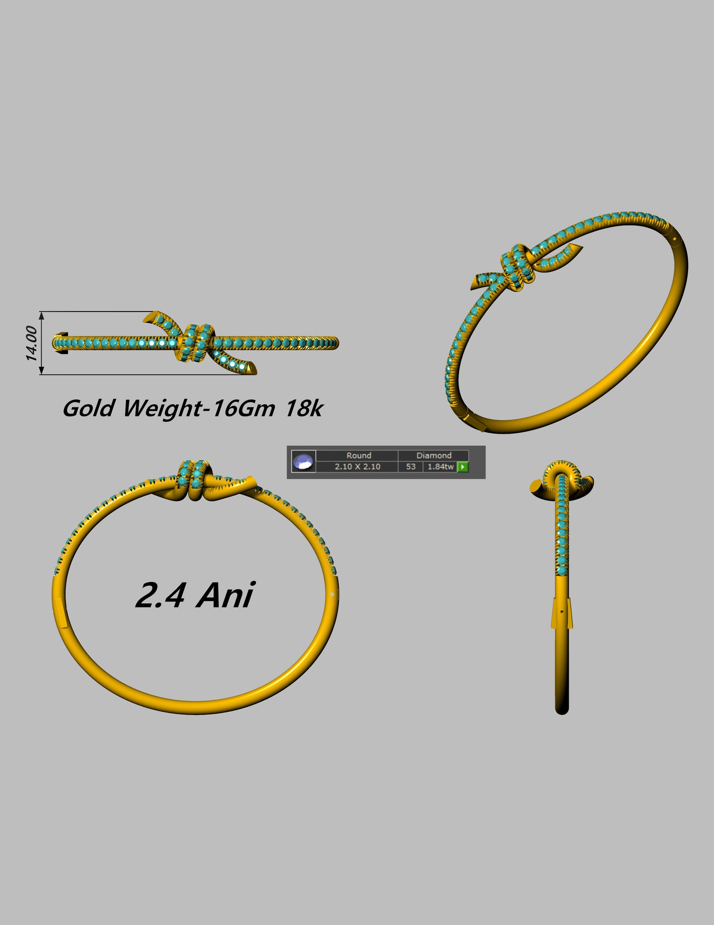 Luxury Hardware & Knot Style Jewelry CAD File Collection Production Ready 3DM and STL Designs