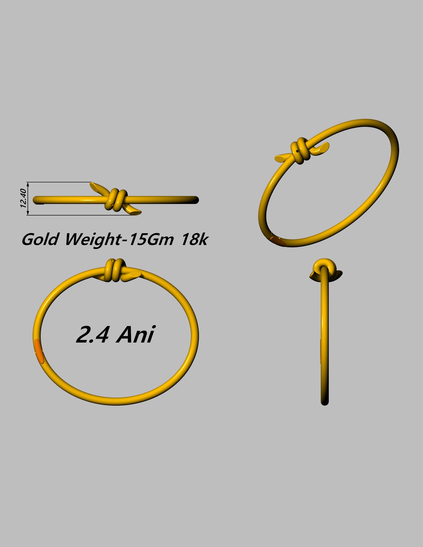 Luxury Hardware & Knot Style Jewelry CAD File Collection Production Ready 3DM and STL Designs