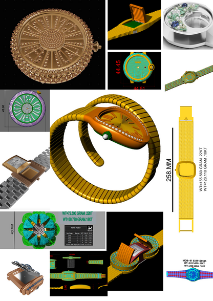 Branded watch collection bulk  STL & 3DM CAD FILE