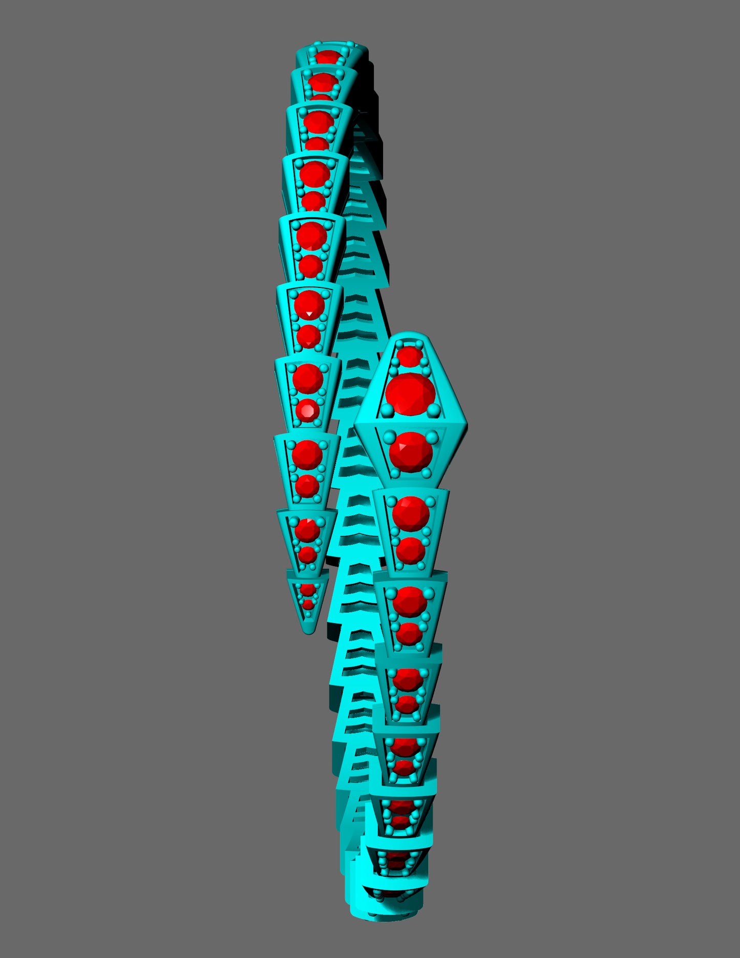 Tri Angular Wrap Bracelet CAD