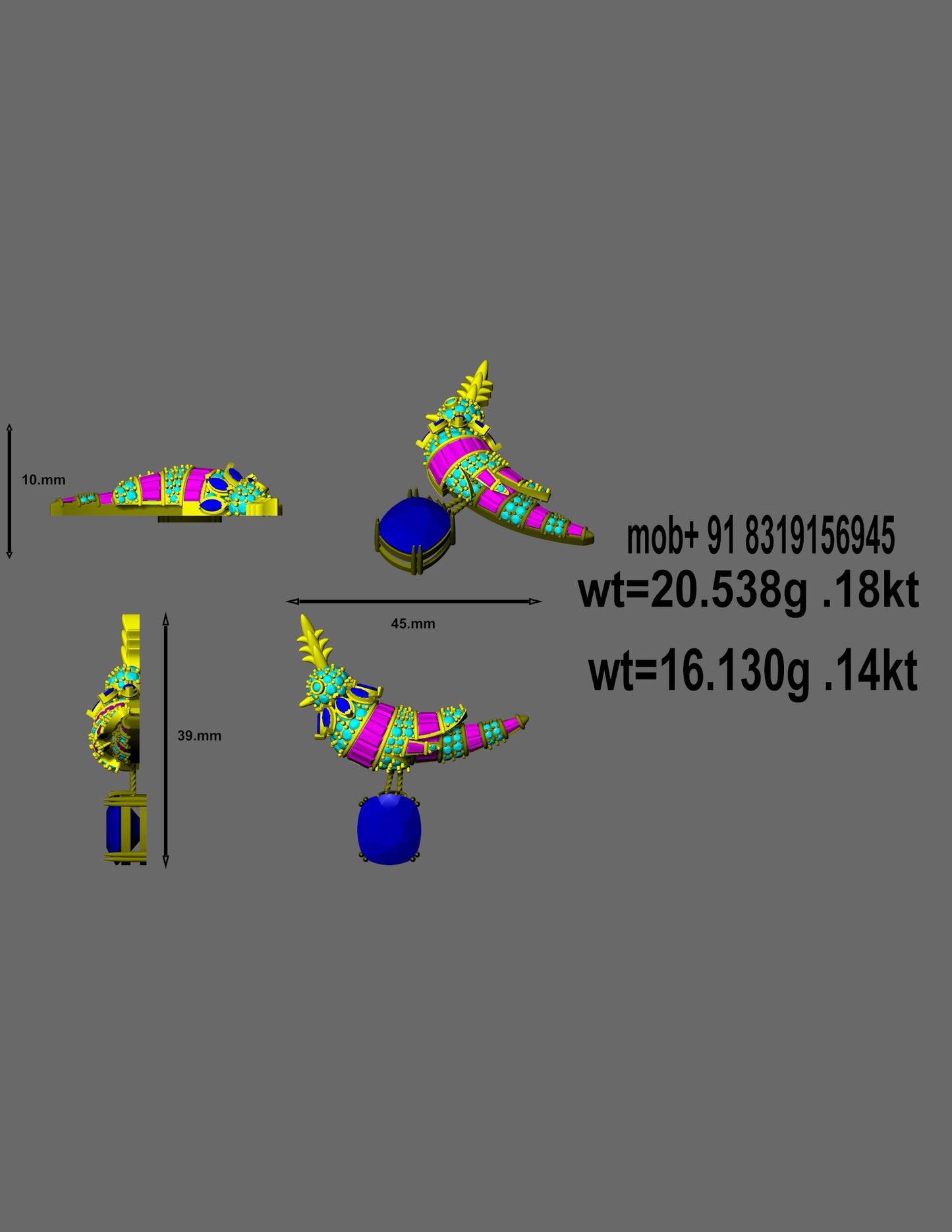 New Brooches collection bulk CAD FILE'S
