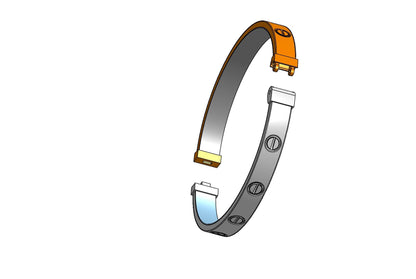 Cartier love bracelet CAD file 3DM file