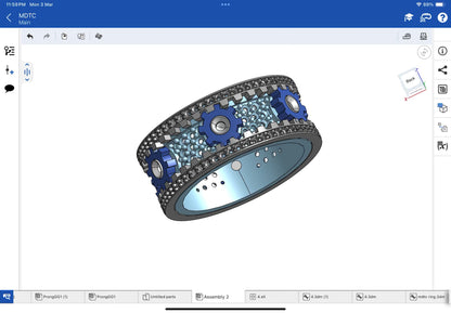 Gear mechanism ring CAD file 3DM file STL file