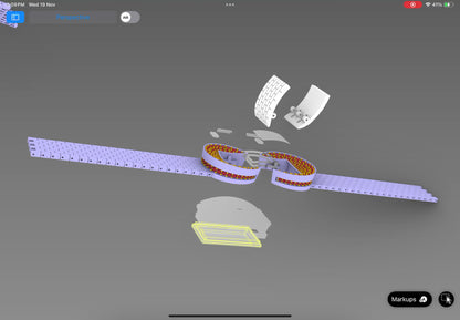 Luxury Mechanical Watch with Movable Cover Jewelry CAD Design