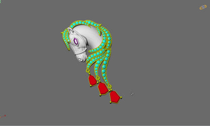 Pure Form Horse pendent CAD