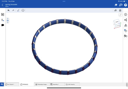 Star mounting jewellery, stretchable bracelet, CAD file, 3DM file