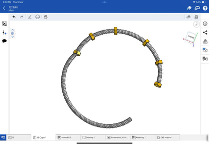 Cartier ecrou bracelet CAD file 3DM file