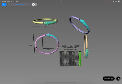 Panthera Elegance Bangle – CAD Design