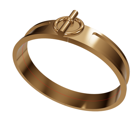 Hermes-Style Toggle Bracelet CAD