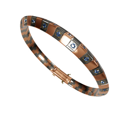 Linking bracelet with lock mechanism CAD FILE