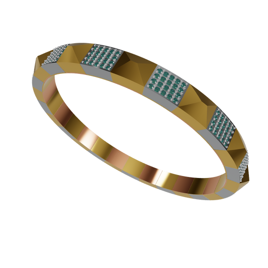 Stretchable Pyramid bracelet CAD file 3DM