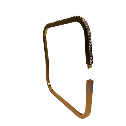 Square Diamond lock bracelet CAD FILE