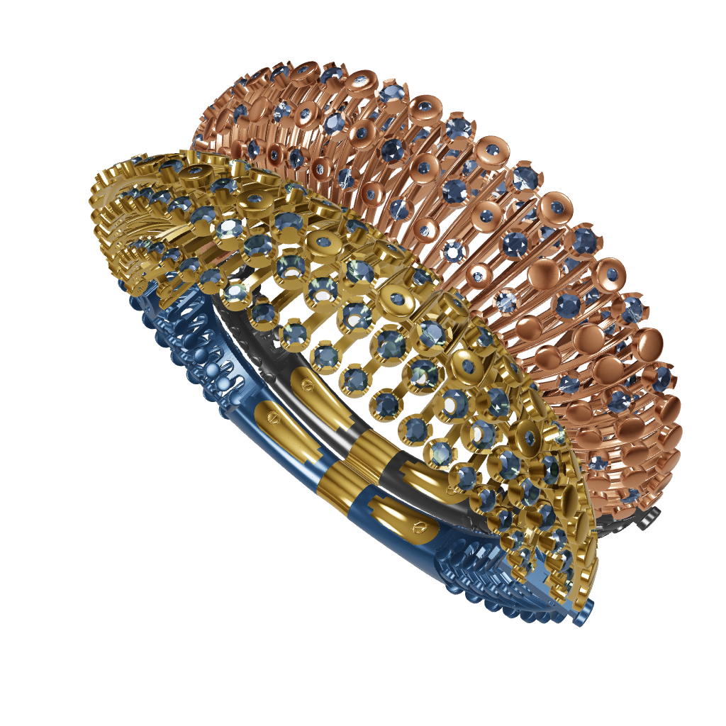 transformable mechanism bracelet CAD files 3dm and stl – JewelryCrafto