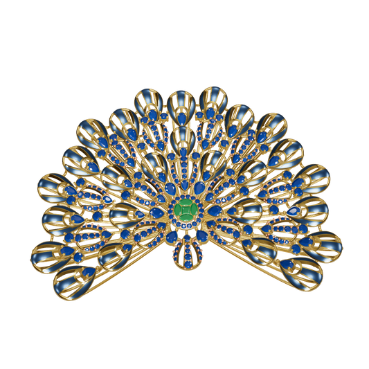 Peacock Inspired Pendant CAD FILE