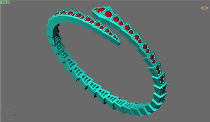 Tri Angular Wrap Bracelet CAD
