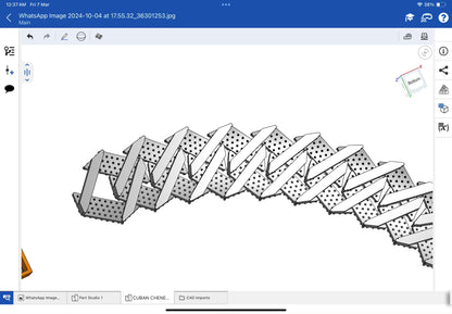 Cuban chain with full stone CAD file 3DM file