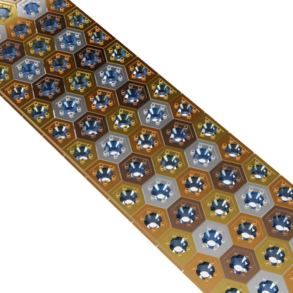 Honeycomb Carpet Bracelet CAD File | Rhino 3DM Jewelry Design