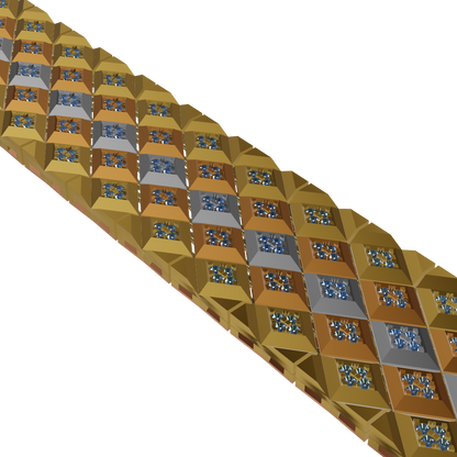 178.MM Barfi Diamond  Gold Bracelet CAD FILE