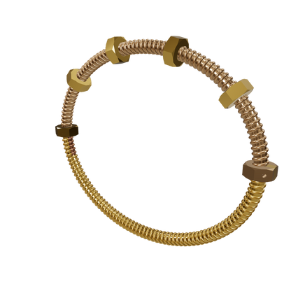 Adjustable nut  Bracelet CAD FILE
