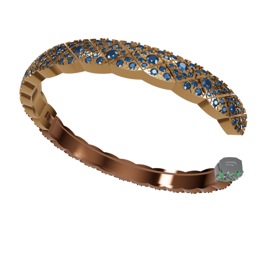 Coco crush  full daimond lock bracelet CAD FILE