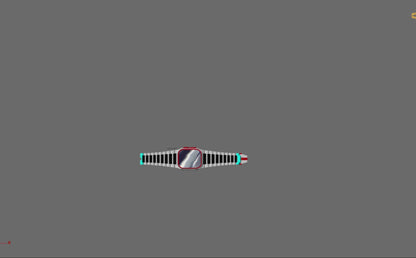 Luxury Metal Wristband with Locking Mechanism cad