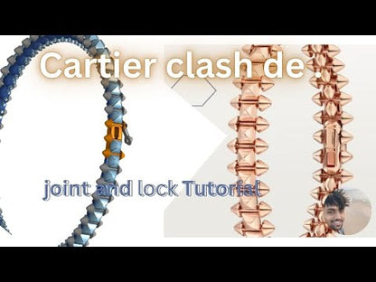 Cartier clash de flexible bracelet CAD file 3DM file