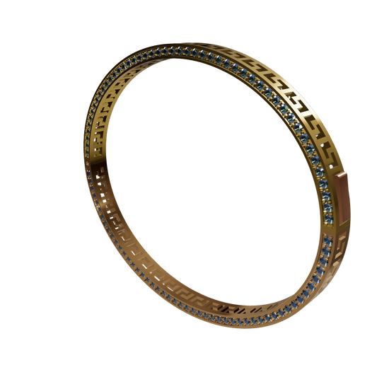 Jali bracelet with spring lock CAD file 3DM file STL file