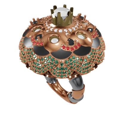 Mushroom mechanism Ring CAD file