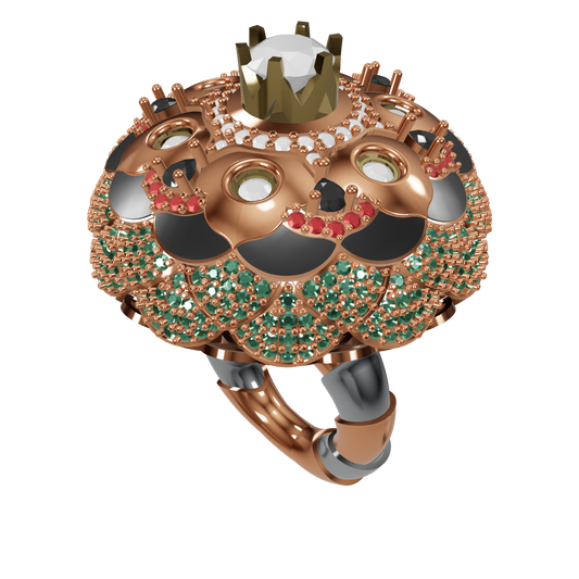 Mushroom mechanism Ring CAD file