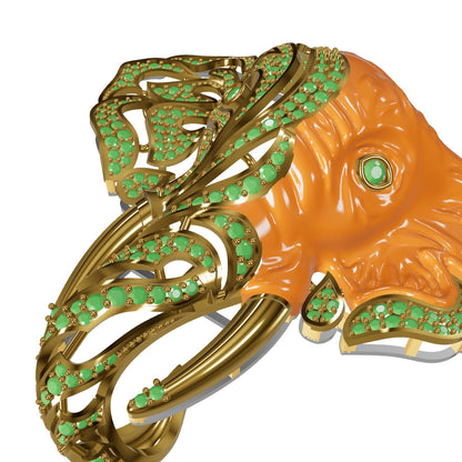 Elephant Brooch 3dm & still CAD File