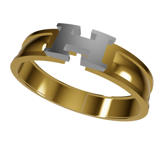 Hermes Inspired Plain H Bangle CAD File Bracelet Design