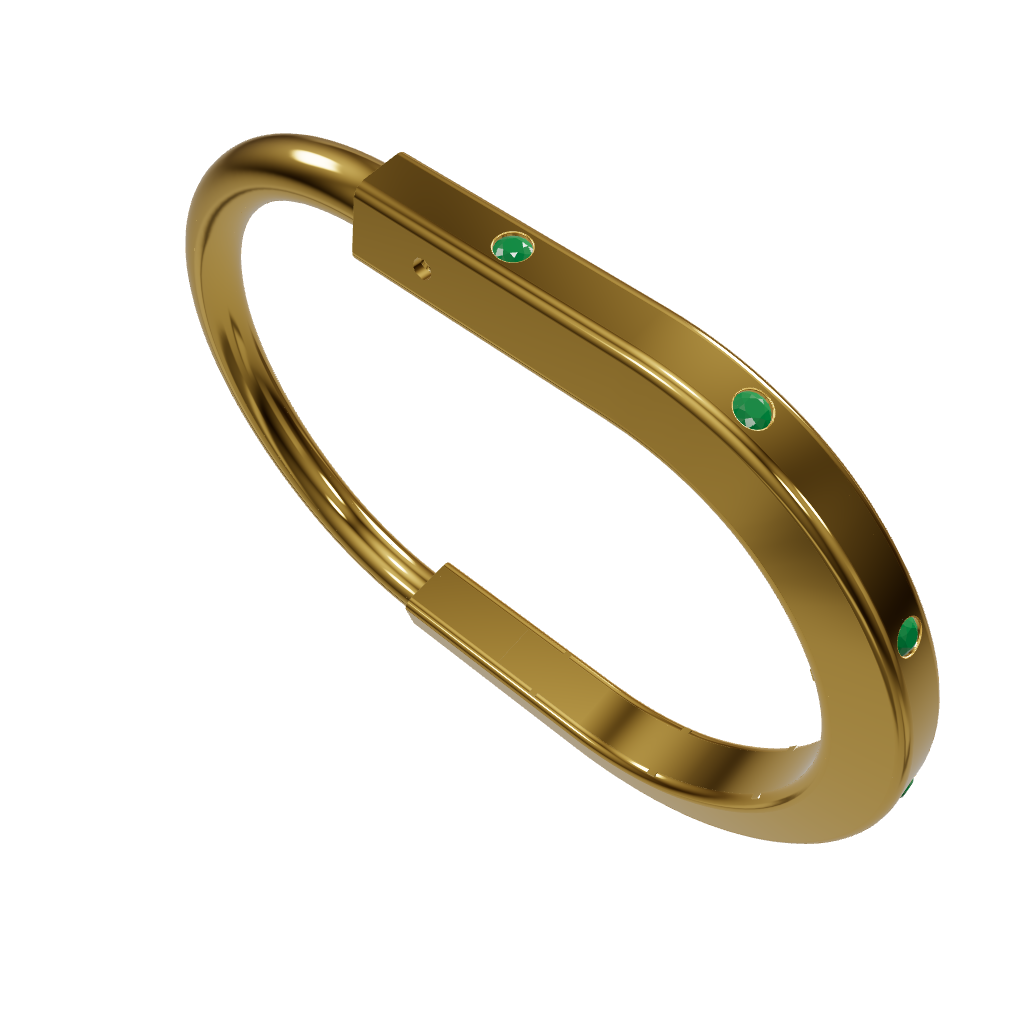 Curve Lock Diamond Bracelet CAD FILE – JewelryCrafto