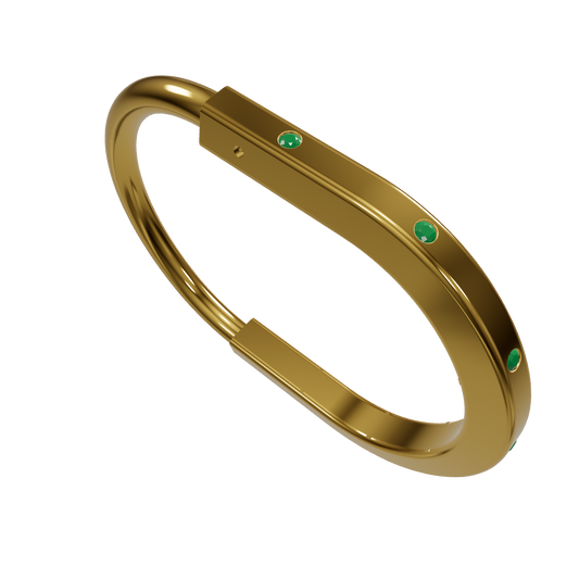 Curve Lock Diamond Bracelet CAD FILE