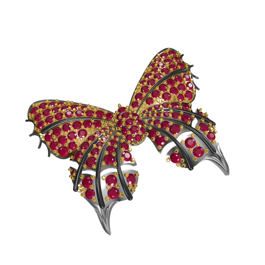 Wings of Grace Butterfly Pendant – Designer CAD Model