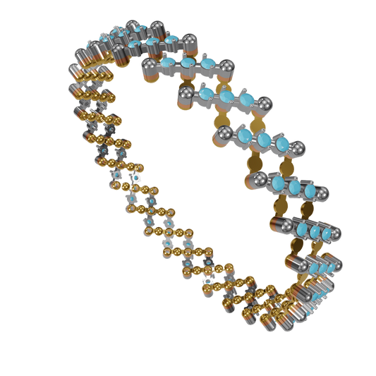 Ring into bangle CAD file 3DM file STL file