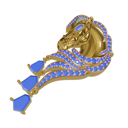 Pure Form Horse pendent CAD