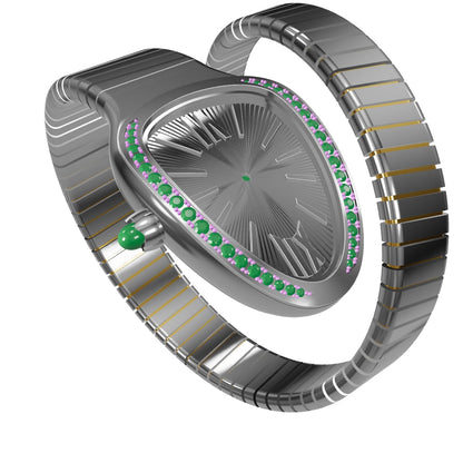 An oval or snake head shaped watch case CAD FILE