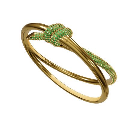 59mm Pave Knot Bracelet CAD
