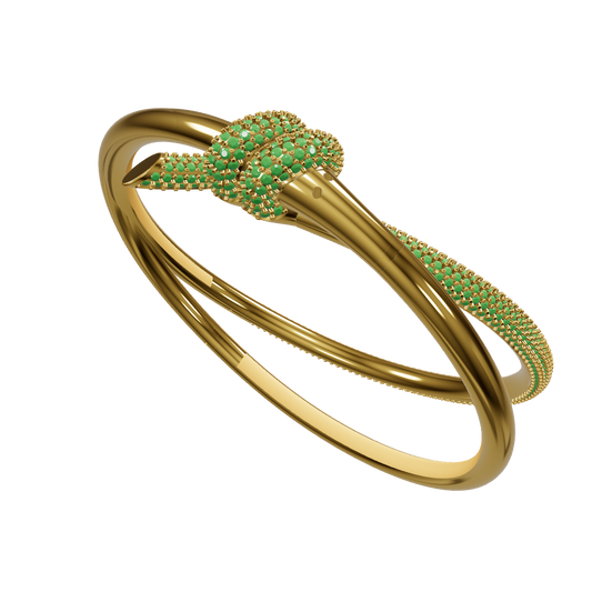 59mm Pave Knot Bracelet CAD