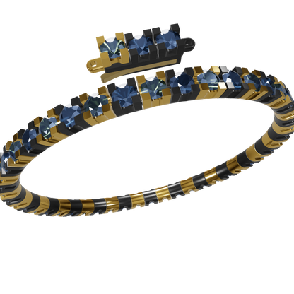 Diamond Tennis Bracelet CAD Design STL & 3DM Files