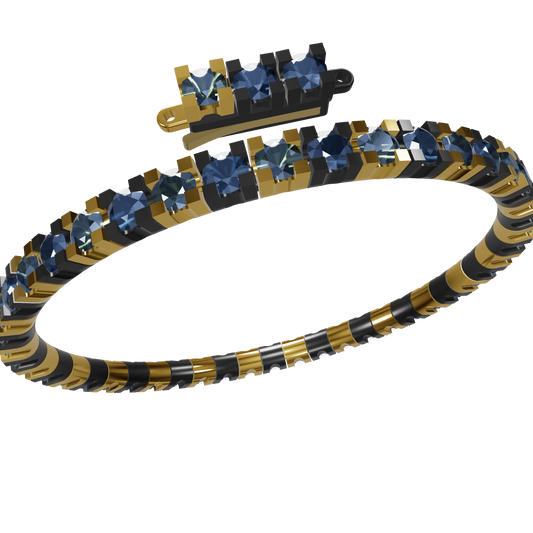 Diamond Tennis Bracelet CAD Design STL & 3DM Files