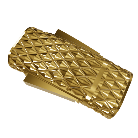 Textured Cylinder Lock CAD Design | Premium Jewelry Lock Model