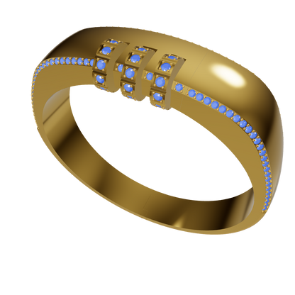 Number Lock Mechanism Diamond Bracelet CAD FILE