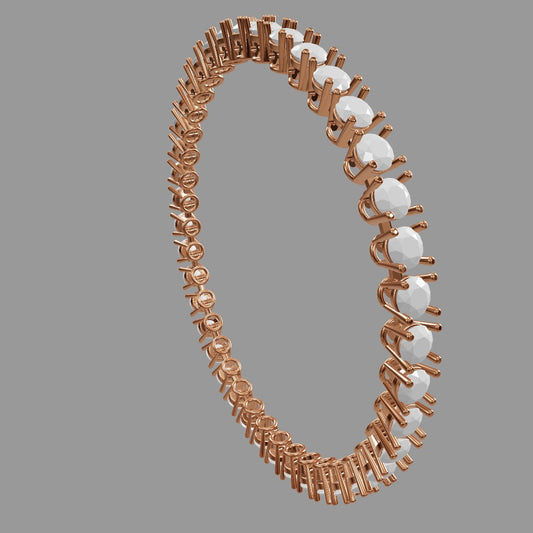 50mm Round Diamond Tennis Eternity BangleCAD