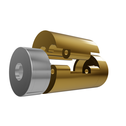 Cylinder Lock CAD Design | Two-Tone Functional Jewelry Lock Model