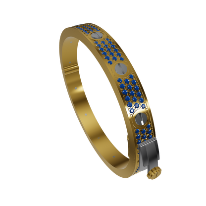 Elegant Gem-Studded Bracelet | Premium CAD Design