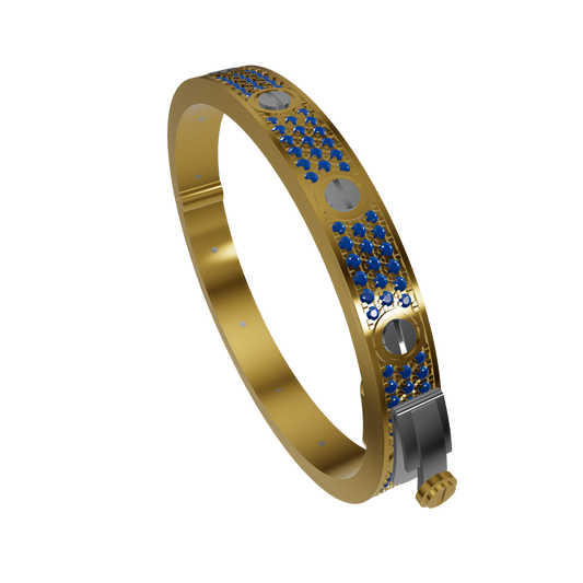 Elegant Gem-Studded Bracelet | Premium CAD Design
